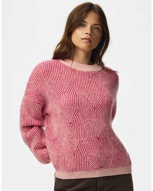 Pieces – strickpullover - Pink