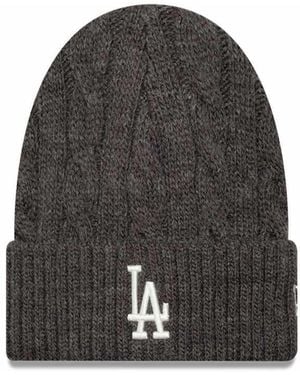 KTZ La Dodgers Gorro Con Vuelta De Punto De Ochos En - Gris
