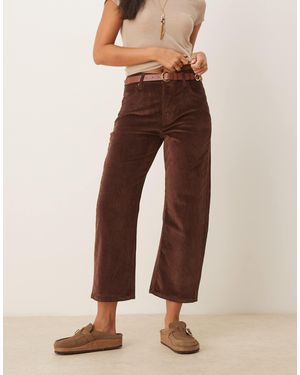 Free People Deep trance - pantalon en velours côtelé- marron - Neutre