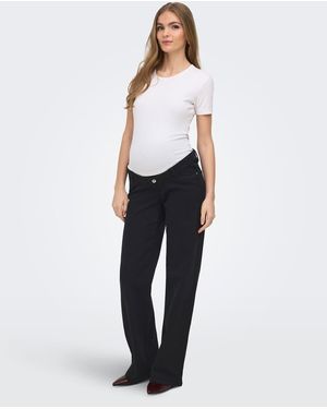 ONLY Jeans Ampi Slavato - Bianco