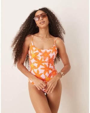 Mango – badeanzug - Orange