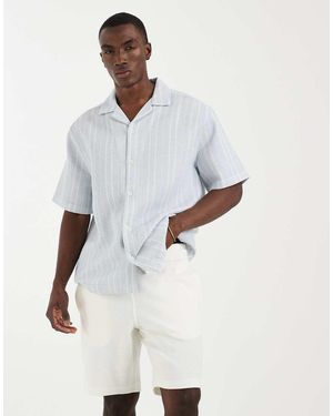 Mango Cotton Rich Textured Knit Shorts - White