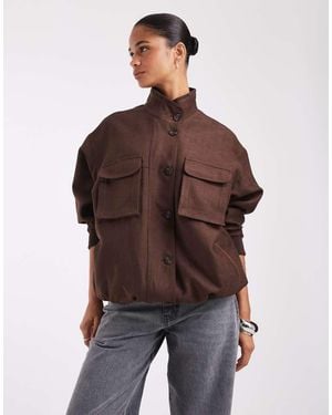 ASOS Bomber Comodo - Marrone