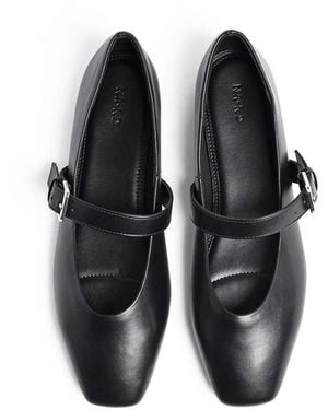 NA-KD Strap Detail Ballerinas - White