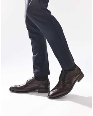 Base London Steeple Brogue Shoe - Blue