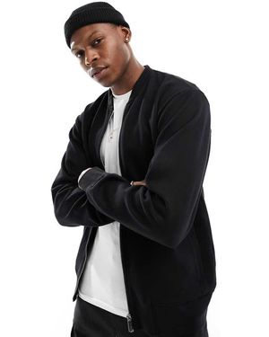 SELECTED Mack Sweat Bomber Jacket - Black