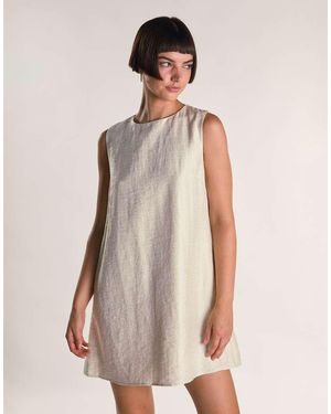 Glamorous Mini Shift Dress - Natural