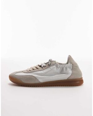 Bronx Zapatillas De Deporte De Cuero Con Cordones Y Suela De Goma Cli-Oo De - Gris