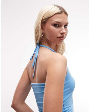 Collusion Skinny Bandjes Met Halternek - Blauw