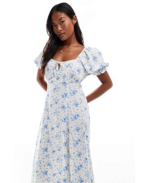 Miss Selfridge Spun Tea Maxi Dress - Blue