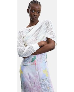 Desigual 2-in-1 kleid mit print - Weiß