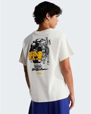 The North Face Uniseks T-Shirt Met 'Gear Up Get Out'-Print - Wit