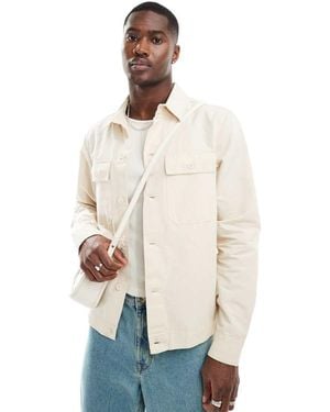 River Island Linen Blend Overshirt - White