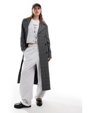 Miss Selfridge – karierter trenchcoat - Weiß
