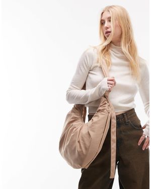 TOPSHOP Talia Tote Bag - Natural