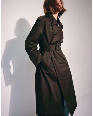 Stradivarius Langer basic-trenchcoat - Schwarz