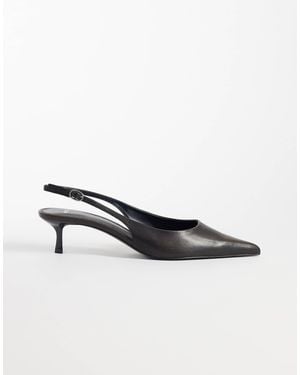 Mango Slingback-pumps mit absatz - Weiß
