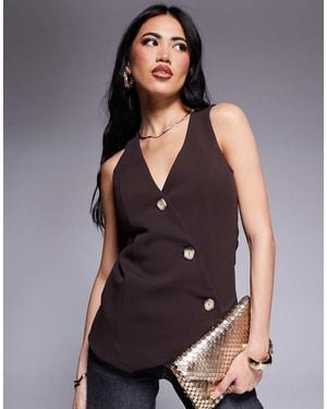 River Island Asymmetric Waistcoat - Purple