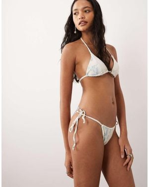 Dippin' Daisy's Dippin Daisys Bridal Contrast Tieside Bikini Bottom - Brown