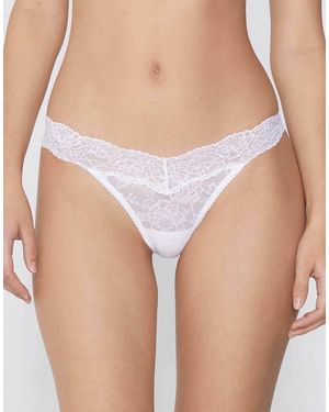 Tezenis High-Cut Lace G-String - White