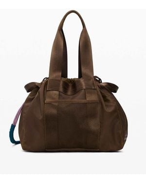 Desigual Large Nylon Shopper Bag - Brown