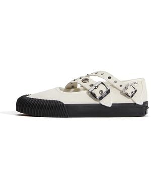 Vans Zapatos Mary Jane Con Tiras En - Blanco