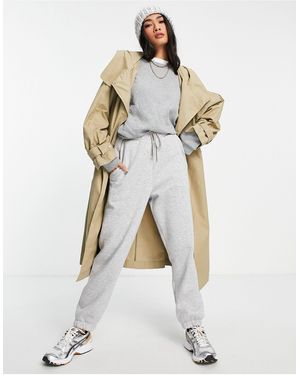 Mango Oversized Trench Coat With Hood - Natural