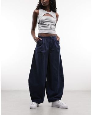 Collusion Plissierte xl-ballonjeans - Blau
