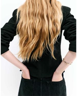 Pull&Bear – 2er-pack unregelmäßig geformte armreife - Schwarz