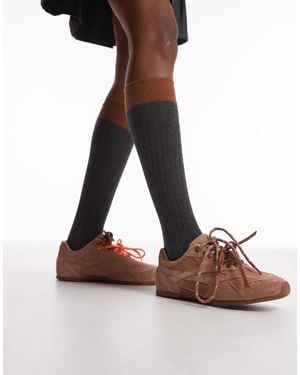 Bronx – myr-aa – sneaker aus vintage-wildleder - Braun
