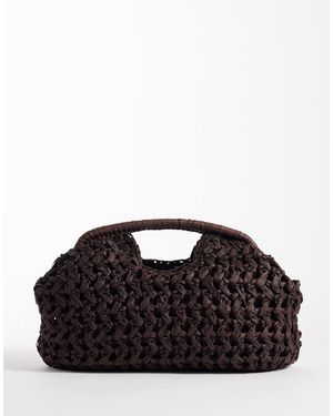 ASOS – gehäkelte clutch - Schwarz