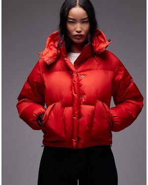 Levi's Abrigo Corto Acolchado De Estilo Wéstern De - Rojo