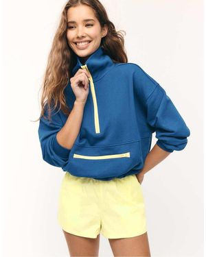 Stradivarius Technical Shorts With Side Stripe - Blue