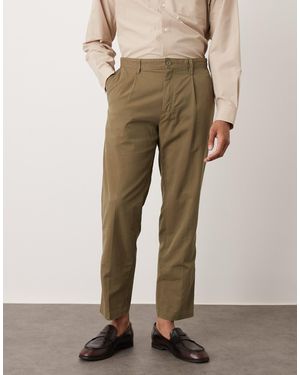 Mango – elegante hose aus baumwollmix - Natur