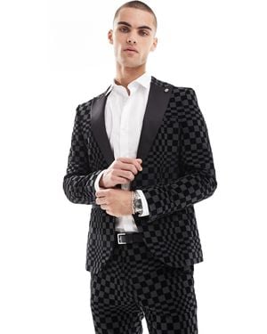 Twisted Tailor Suit Jacket - Black