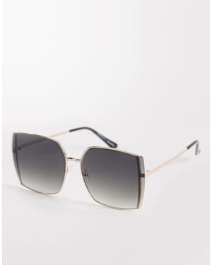 ALDO Leilah Oversized Rimless Sunglasses With Lenses - Green