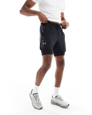 Under Armour Launch 5 Inch 2-in-1 Shorts - Blue