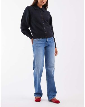 ONLY Maddie Jeans Met Lage Taille En Baggy Fit - Blauw