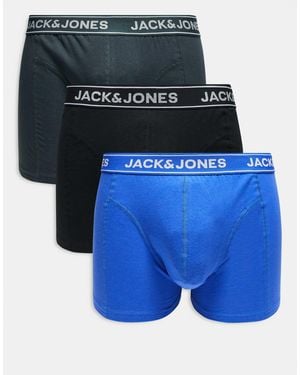 Jack & Jones 3 Pack Trunks - Blue