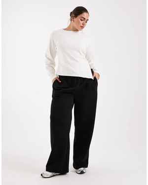 Collusion Plus Washed Straight Leg Trackies - Blue