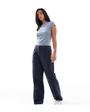Miss Selfridge Tailored High Waisted Trouser - Blue
