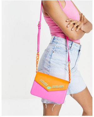 House of Holland Logo Shoulder Bag - Pink