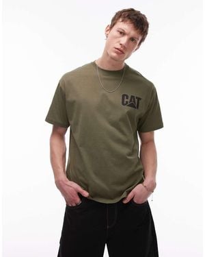 CAT WWR Logo Detail T-shirt - Green