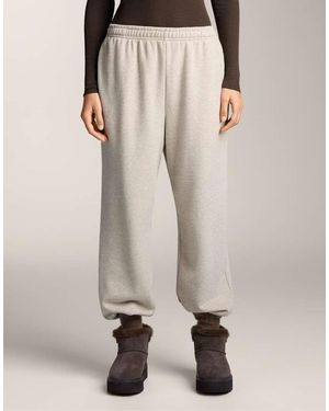 Oysho Relaxed Fit jogger With Cotton - Natural