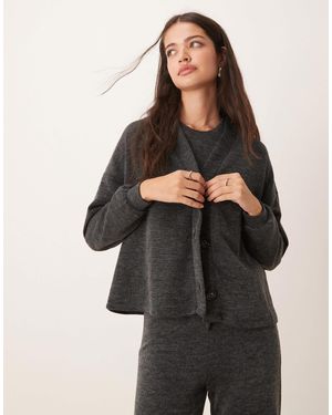 Vila Mix & Match Premium Jersey Cardigan Co-ord - Black