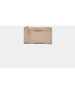 Stradivarius Basic Zip-up Purse - White