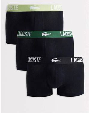 Lacoste 5 Pack Waistband Trunks - Black