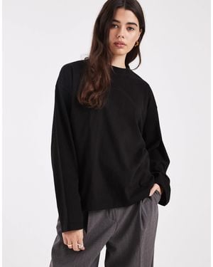 Cotton On Oversized Boxy Long Sleeve T-shirt - Black