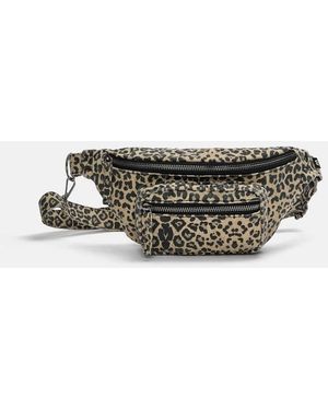 Pull&Bear Leopard Print Belt Bag - Grey