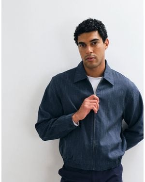ASOS Smart Co-ord Harrington Jacket With Ribbed Hem - Blue